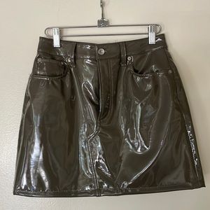 Patent Leather Rag & Bone Skirt